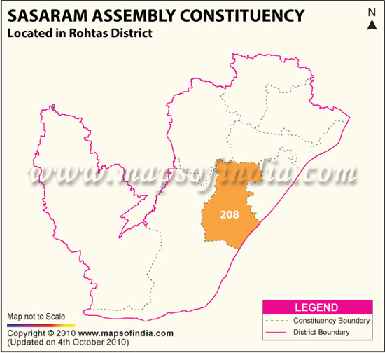 Assembly Constituency Map of Sasaram