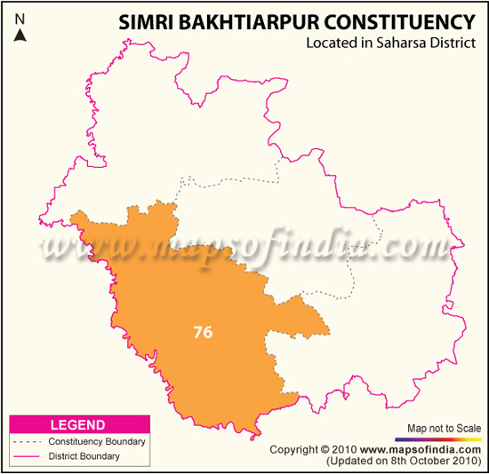 Assembly Constituency Map of Simri Bakhtiarpur