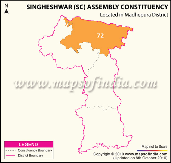Assembly Constituency Map of Singheshwar (SC)
