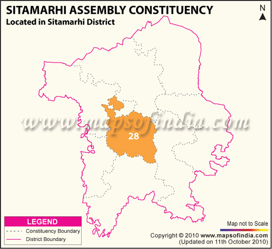 Assembly Constituency Map of Sitamarhi