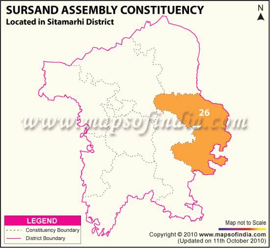 Assembly Constituency Map of Sursand