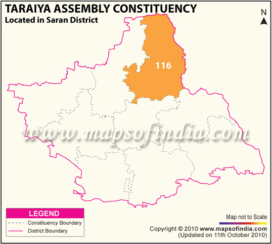 Assembly Constituency Map of Taraiya