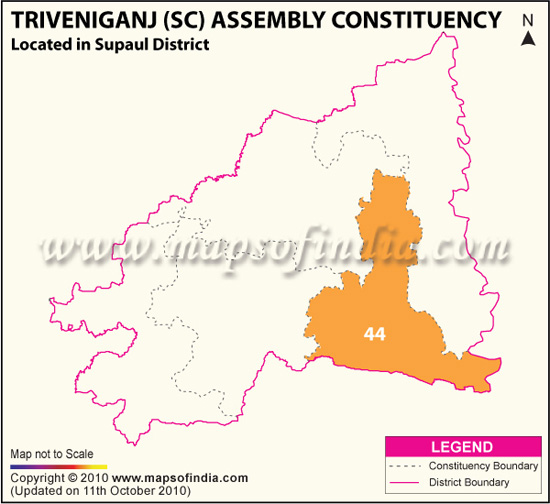 Assembly Constituency Map of Triveniganj (SC)