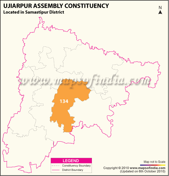 Assembly Constituency Map of Ujiarpur