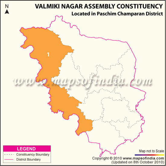 Assembly Constituency Map of Valmikinagar