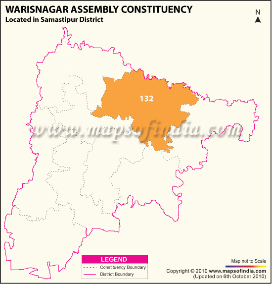 Assembly Constituency Map of Warisnagar