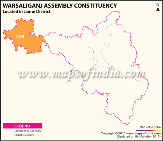 Assembly Constituency Map of Warsaliganj