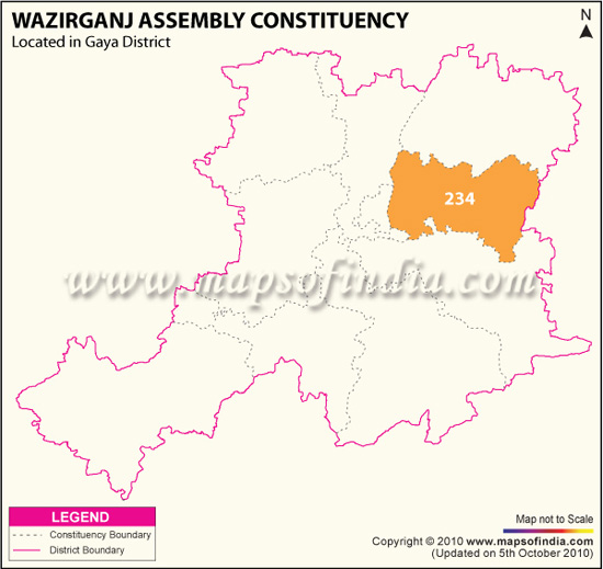 Assembly Constituency Map of Wazirganj