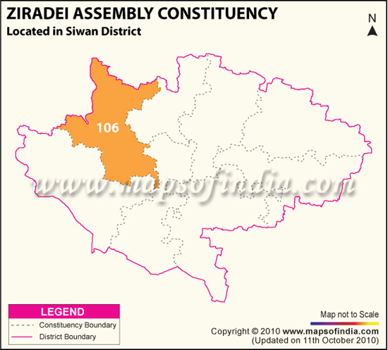 Assembly Constituency Map of Ziradei