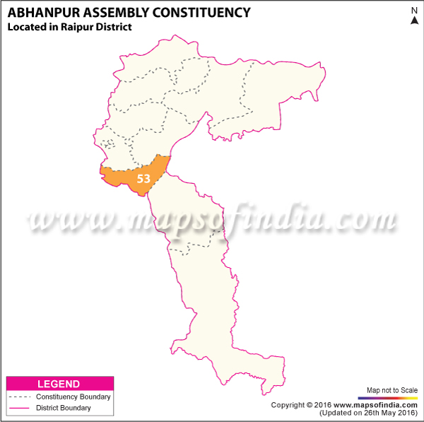 Map of Abhanpur Assembly Constituency