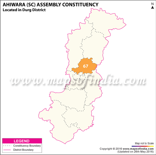 Map of Ahiwara Assembly Constituency