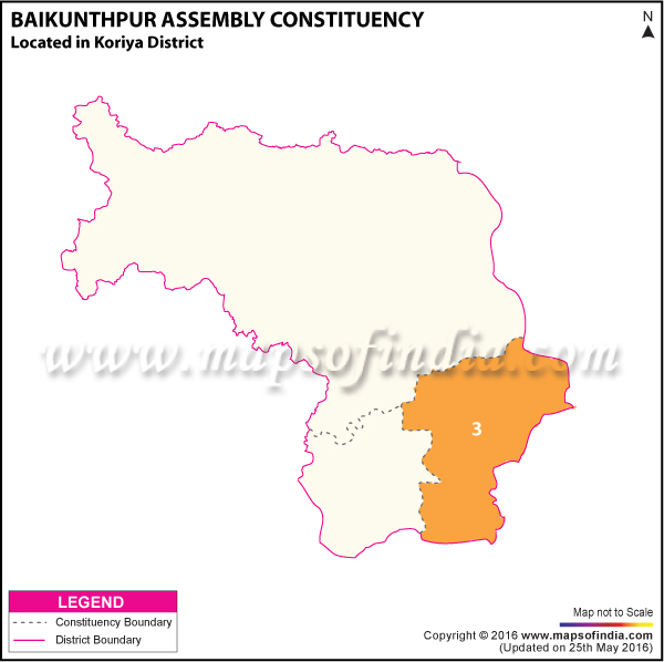 Map of Baikunthpur Assembly Constituency