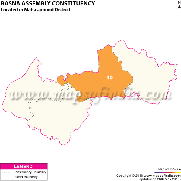 Map of Basna Assembly Constituency