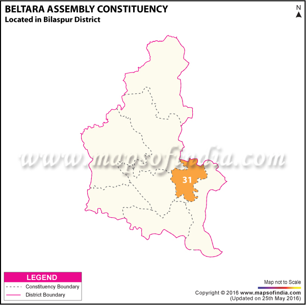 Map of Beltara Assembly Constituency