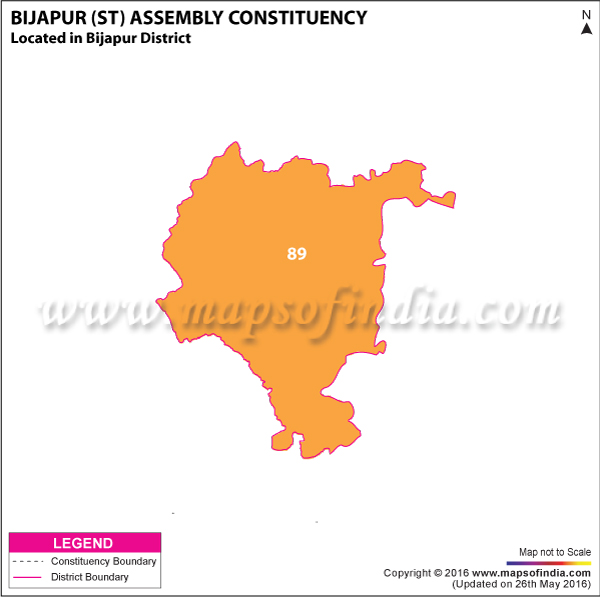 Map of Bijapur Assembly Constituency