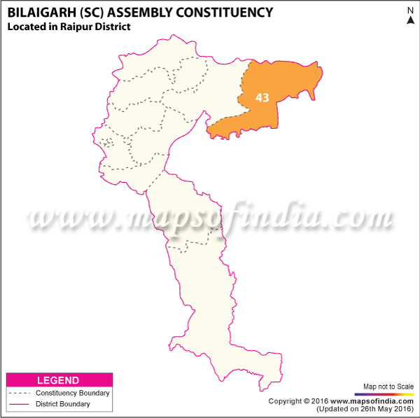 Map of Bilaigarh Assembly Constituency