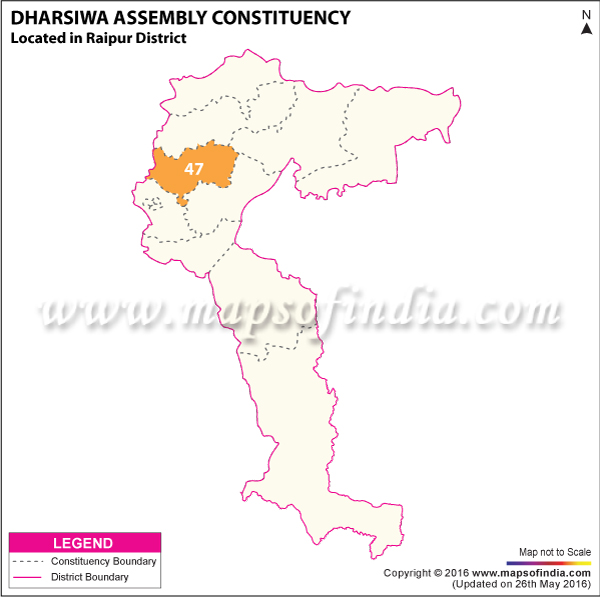 Map of Dharsiwa Assembly Constituency