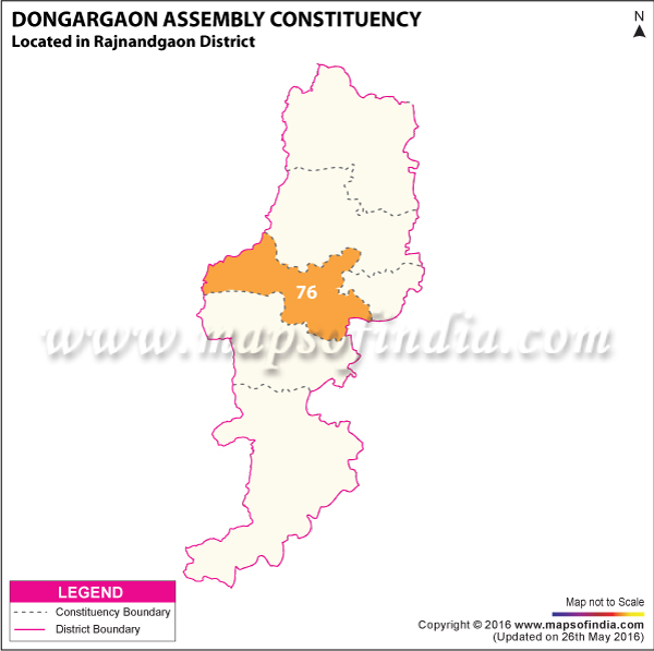 Map of Dongargaon Assembly Constituency