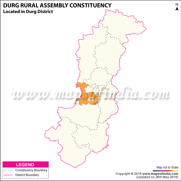 Map of Durg Rural Assembly Constituency