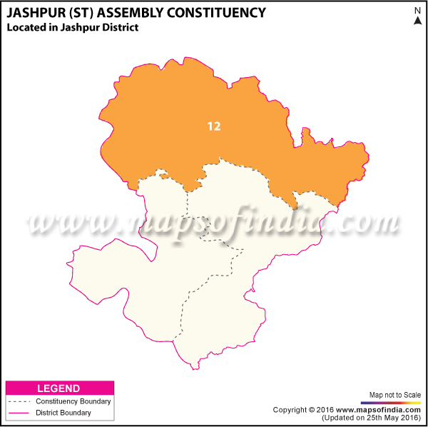 Map of Jashpur Assembly Constituency