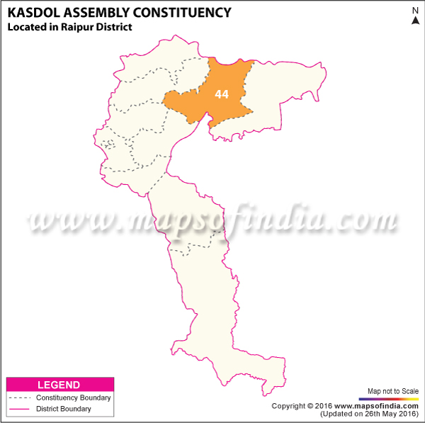 Map of Kasdol Assembly Constituency