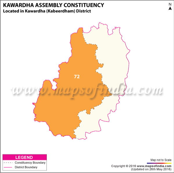 Map of Kawardha Assembly Constituency