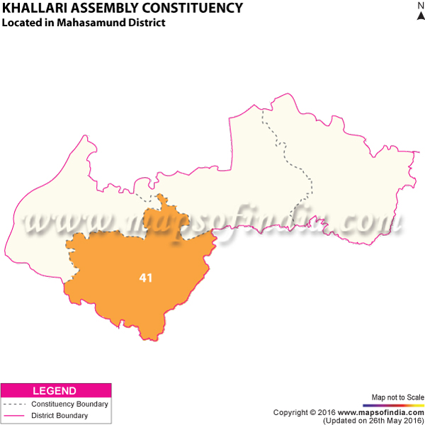 Map of Khallari Assembly Constituency