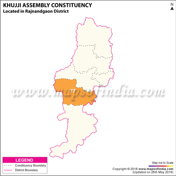 Map of Khujji Assembly Constituency