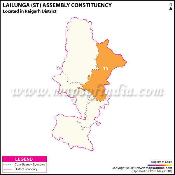Map of Lailunga Assembly Constituency