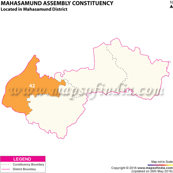 Map of Mahasamund Assembly Constituency