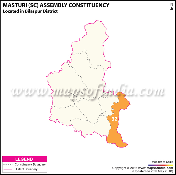Map of Masturi Assembly Constituency