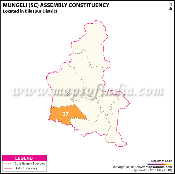 Map of Mungeli Assembly Constituency