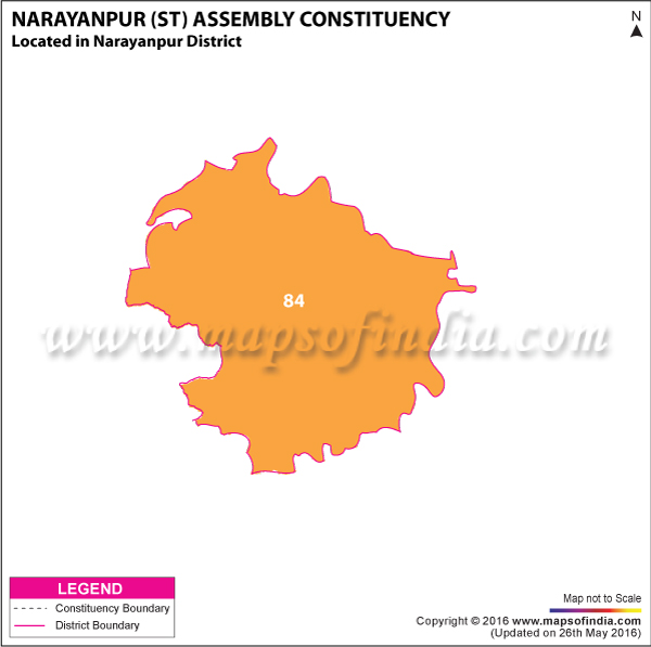 Map of Narayanpur Assembly Constituency
