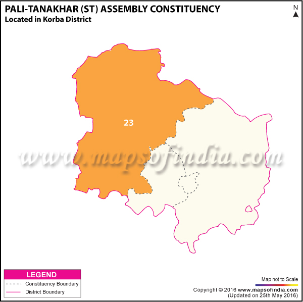 Map of Pali Tanakhar Assembly Constituency