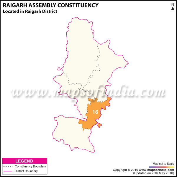 Map of Raigarh Assembly Constituency