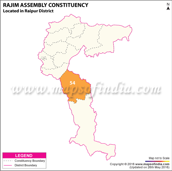 Map of Rajim Assembly Constituency