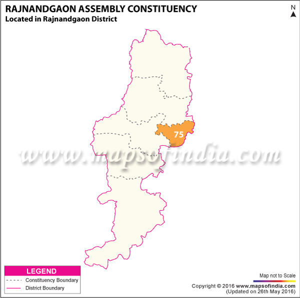 Map of Rajnandgaon Assembly Constituency