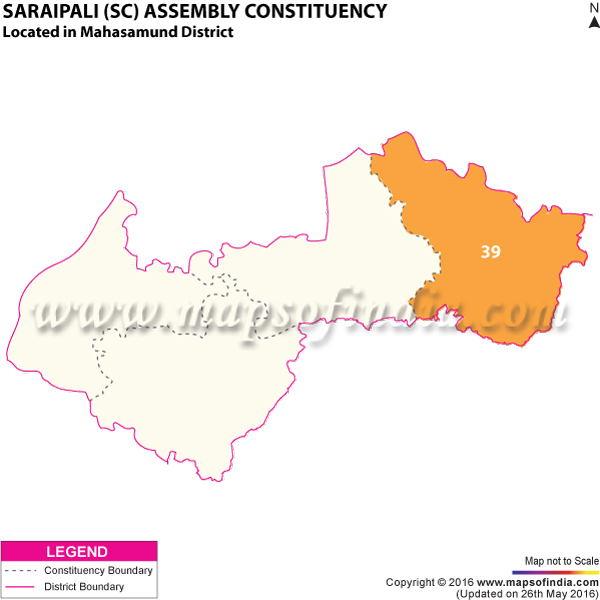 Map of Saraipali Assembly Constituency