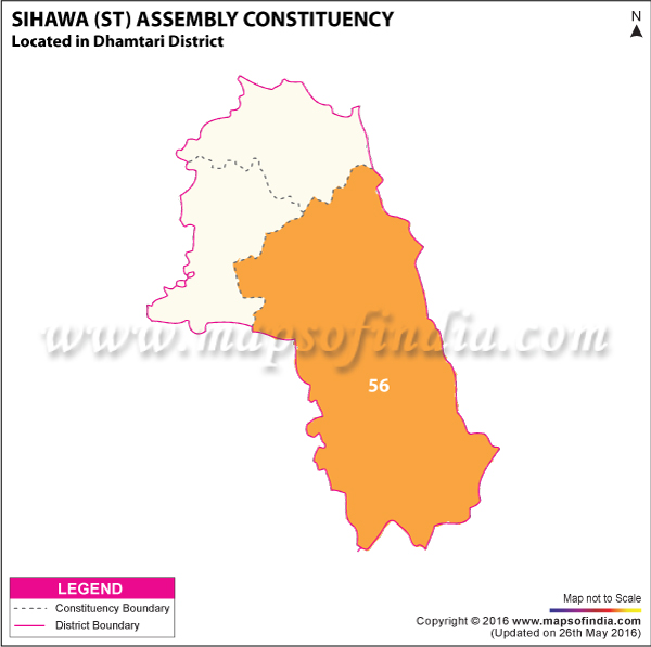 Map of Sihawa Assembly Constituency
