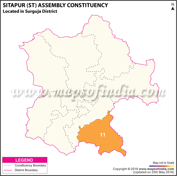 Map of Sitapur Assembly Constituency