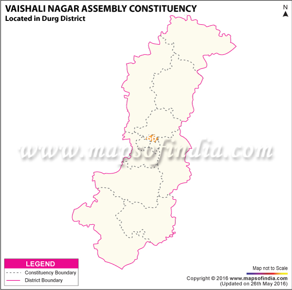Map of Vaishali Nagar Assembly Constituency
