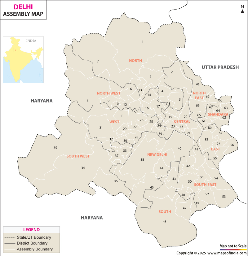 Delhi Assembly Constituencies
