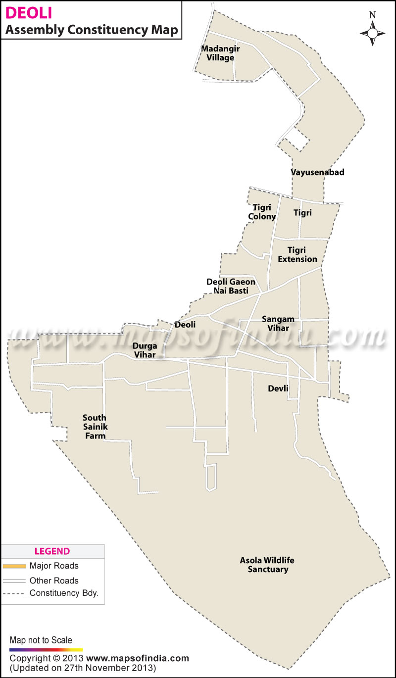Map of Deoli Assembly Constituency