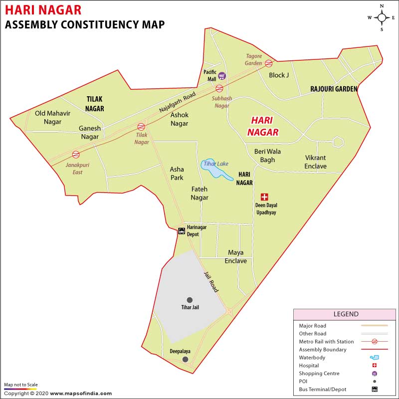  Contituency Map of Hari Nagar 2025
