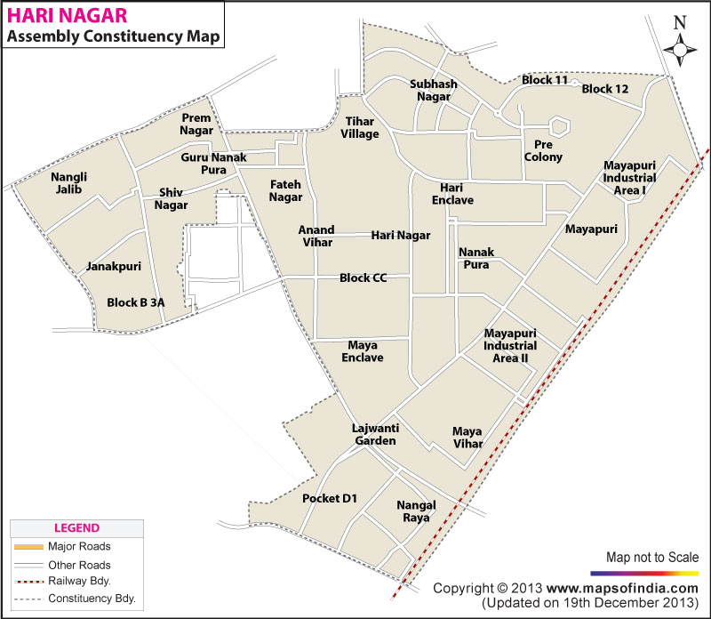 Hari Nagar Delhi Map Hari Nagar Assembly (Vidhan Sabha) Constituency Election Results 2020