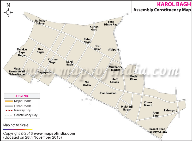  Contituency Map of Karol Bagh (sc)