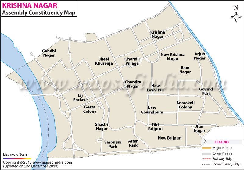  Contituency Map of Krishna Nagar