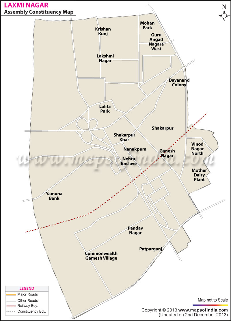  Contituency Map of Laxmi Nagar