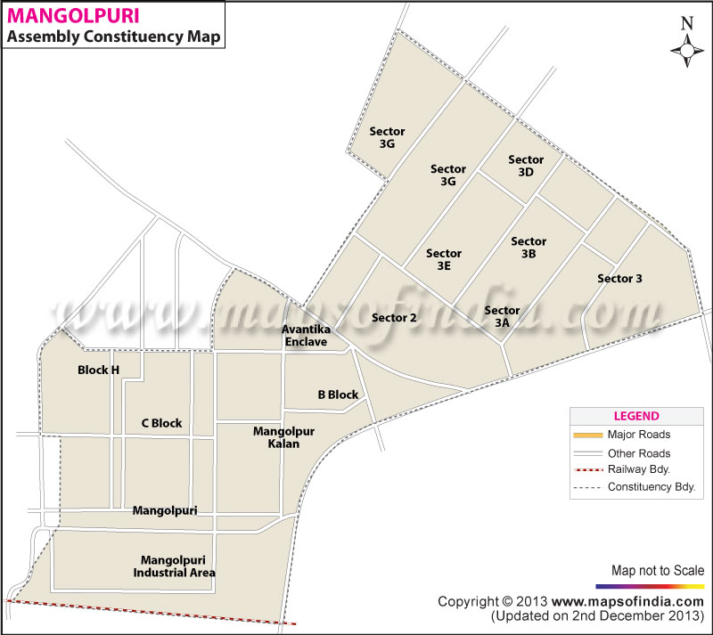  Contituency Map of Mangolpuri
