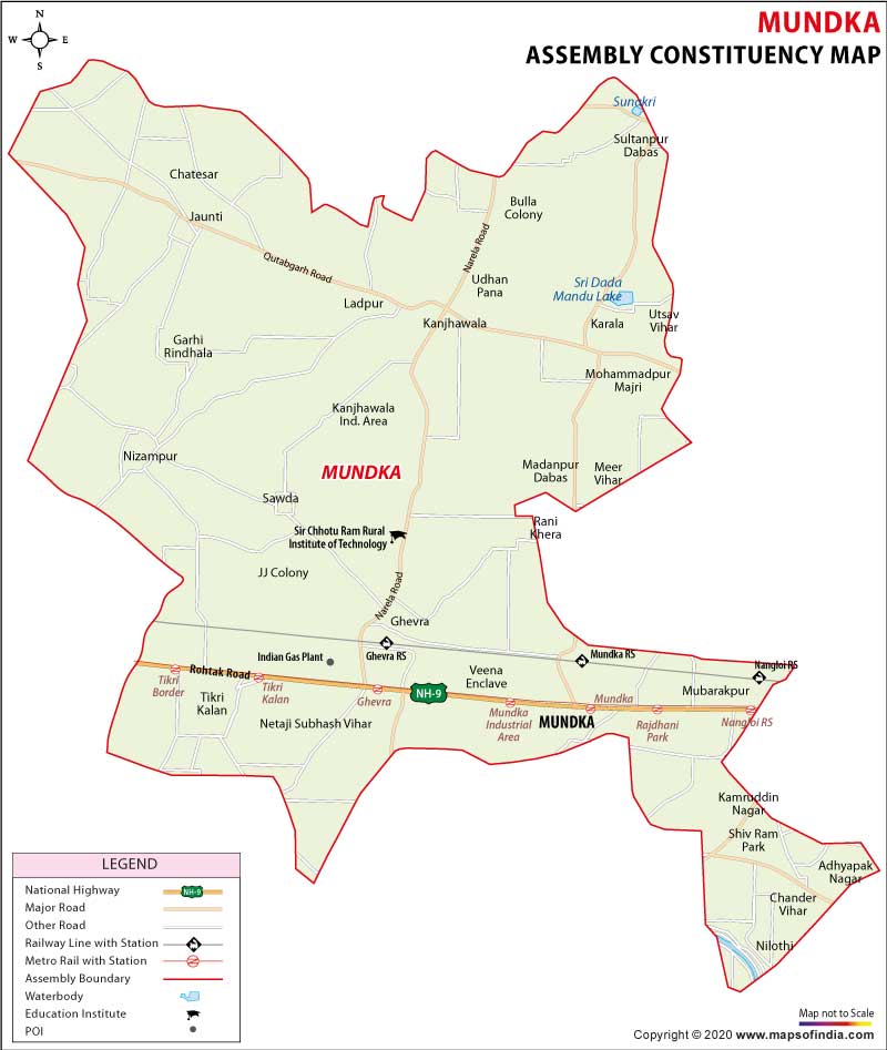  Contituency Map of Mundka 2020